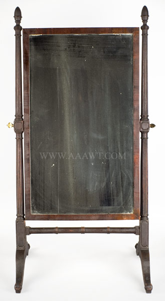 American Looking Glass on Stand, Cheval Glass, Image 1